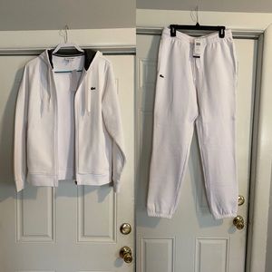 Men’s Lacoste sweatsuit NWT
